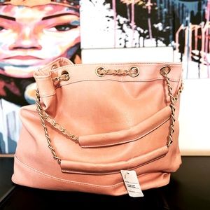 Faux leather bucket bag